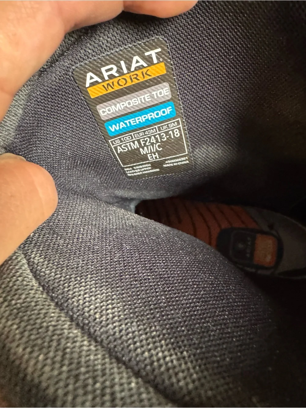 Ariat work Mens workhog XT defy wateerproof carbon